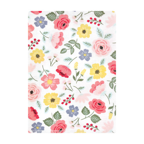 Hudson Baby Cotton Flannel Burp Cloths Bundle, Modern Botanical