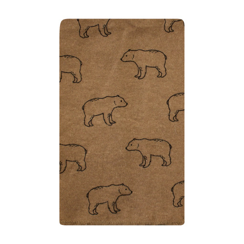 Hudson Baby Cotton Flannel Burp Cloths, Brown Bear 10 Pack