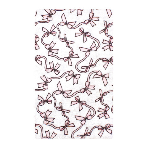 Hudson Baby Cotton Flannel Burp Cloths, Pink Bows 10 Pack