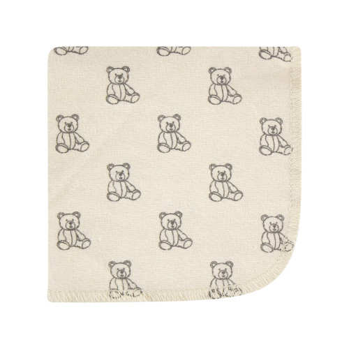 Hudson Baby Flannel Cotton Washcloths, Teddy Bears 10 Pack