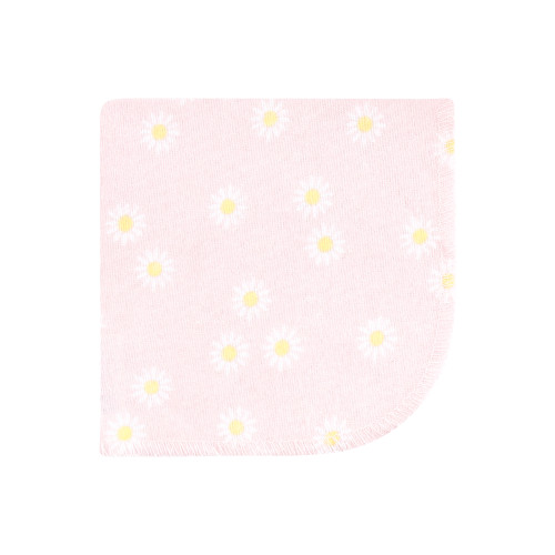 Hudson Baby Flannel Cotton Washcloths, Peace Love Flowers 10 Pack