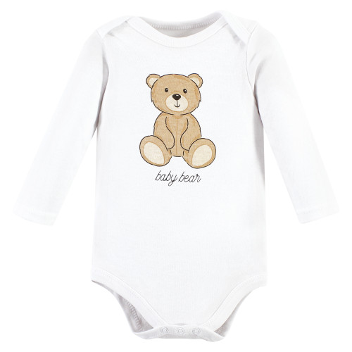 Hudson Baby Cotton Bodysuit, Pant and Shoe Set, Teddy Bears Long Sleeve