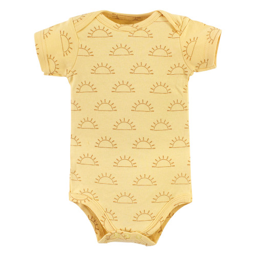 Hudson Baby Cotton Bodysuits, Kind Human 5 Pack