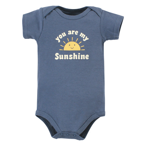 Hudson Baby Cotton Bodysuits, Kind Human 5 Pack