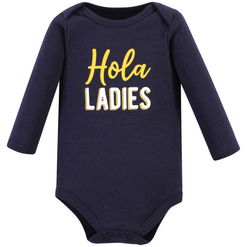 Hudson Baby Cotton Bodysuit, Pant and Shoe Set, Hola Ladies Long Sleeve