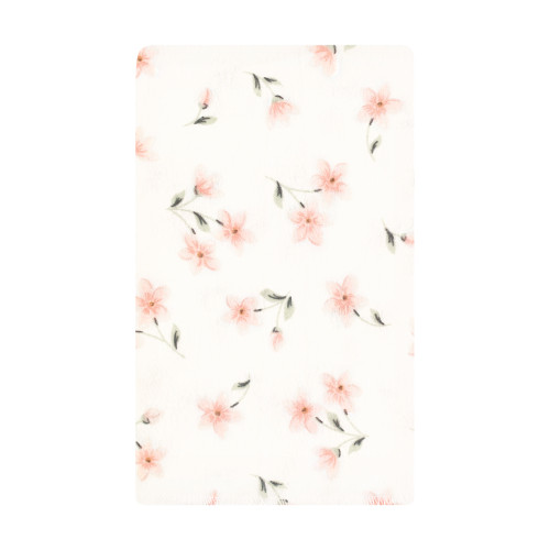 Hudson Baby Cotton Flannel Burp Cloths, Pink Dainty Floral 10 Pack