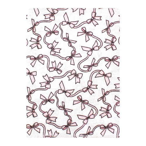 Hudson Baby Cotton Flannel Burp Cloths Bundle, Pink Bows