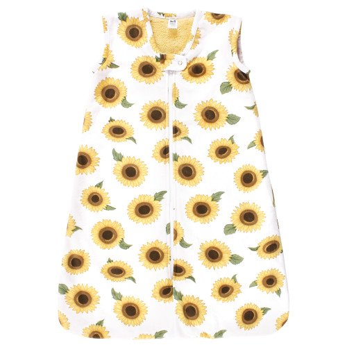 Hudson Baby Plush Faux Fur Sleeping Bag, Wearable Blanket, Sunflower