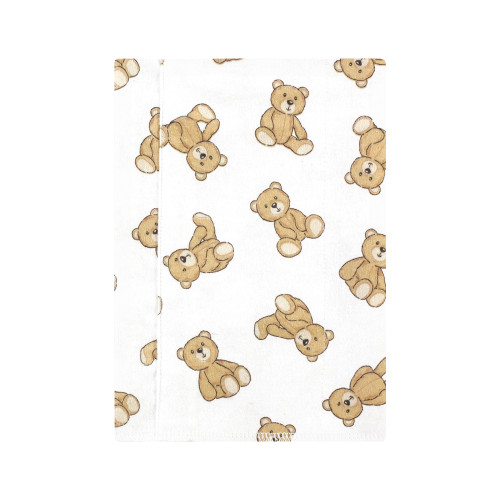 Hudson Baby Cotton Flannel Burp Cloths, Teddy Bears 7 Pack