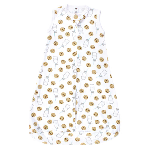Hudson Baby Cotton Long-Sleeve Wearable Sleeping Bag, Sack, Blanket, Mint Milk Cookies Sleeveless