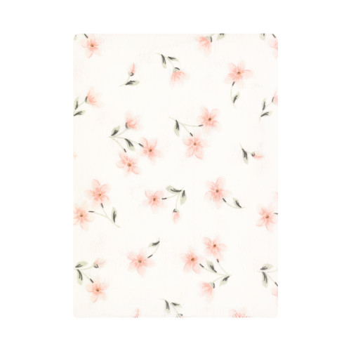 Hudson Baby Cotton Flannel Burp Cloths Bundle, Pink Dainty Floral