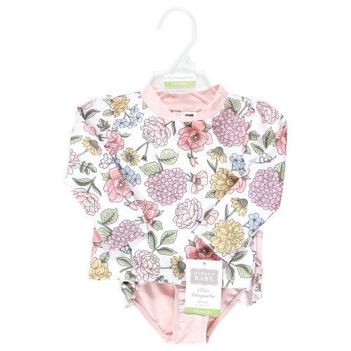 Hudson Baby Swim Rashguard Set, Vintage Blossom