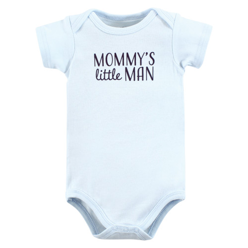 Hudson Baby Cotton Bodysuits, Mommys Little Man Polo