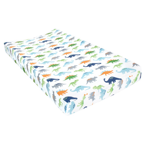 Hudson Baby Cotton Changing Pad Cover, Dinosaurs