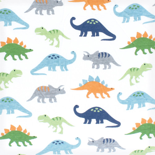 Hudson Baby Cotton Changing Pad Cover, Dinosaurs