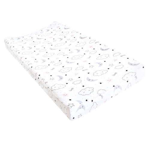 Hudson Baby Cotton Changing Pad Cover, Dreamer