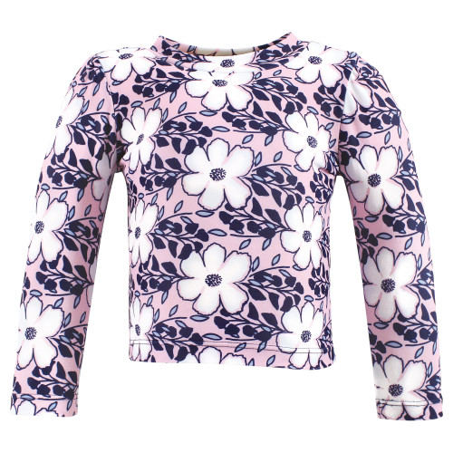 Hudson Baby Swim Rashguard Set, Leafy Cosmos