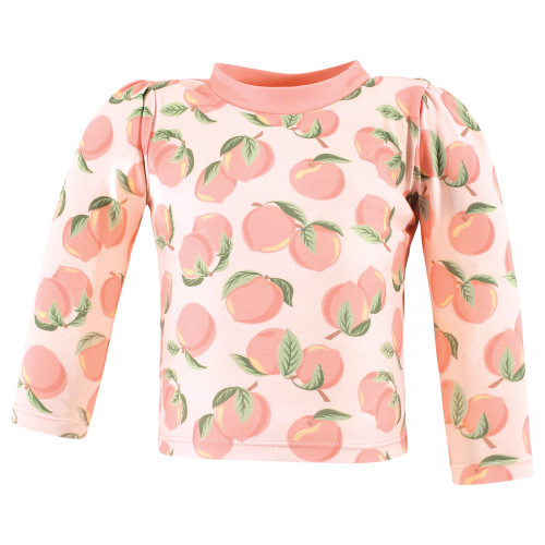 Hudson Baby Swim Rashguard Set, Pink Peach