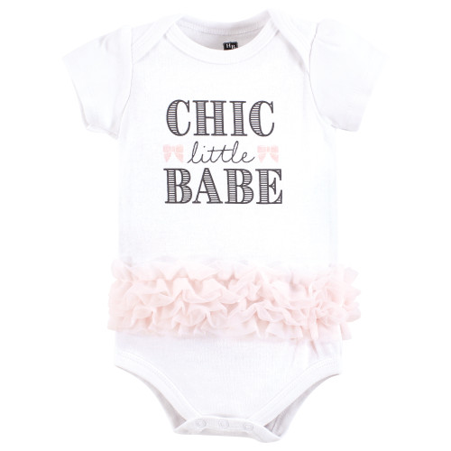 Hudson Baby Cotton Bodysuits, Chic Little Babe Tutu