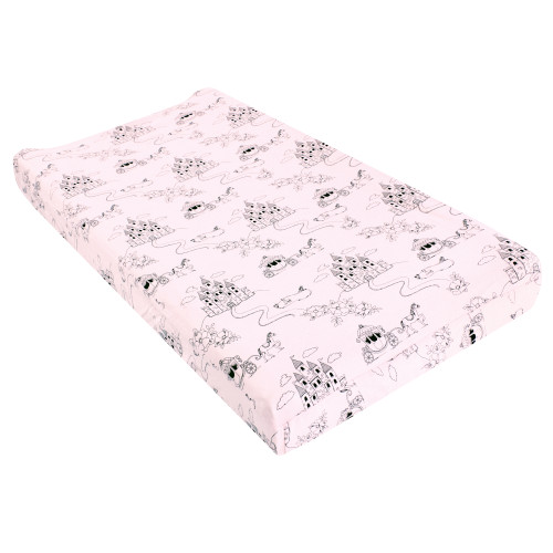 Hudson Baby Cotton Changing Pad Cover, Fairytale Princess