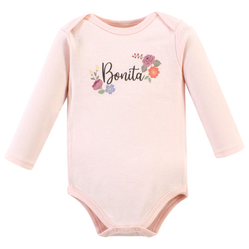 Hudson Baby Cotton Bodysuit, Pant and Shoe Set, Bonita Long Sleeve