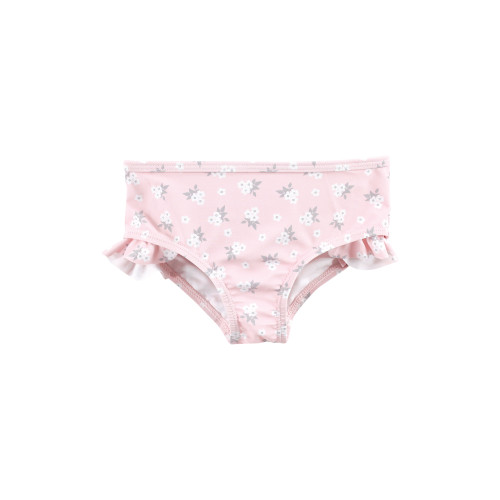 Hudson Baby Swim Rashguard Set, Dainty Flower Pink