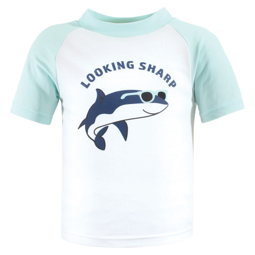 Hudson Baby Swim Rashguard Set, Looking Sharp Shark