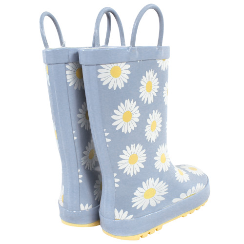Hudson Baby Rain Boots, Blue Daisy