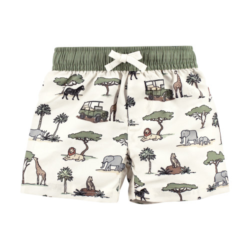 Hudson Baby Swim Rashguard Set, Going On Safari