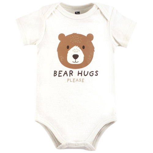 Hudson Baby Cotton Bodysuits, Bear Hugs