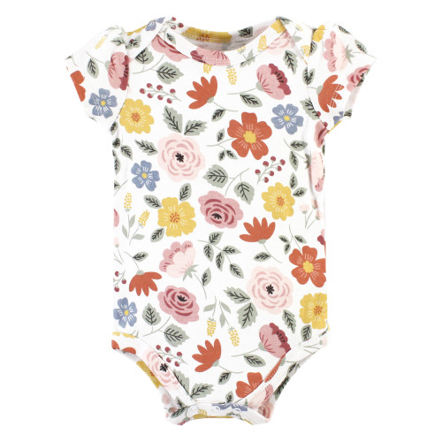 Hudson Baby Cotton Bodysuit and Pant Set, Bonita Short Sleeve