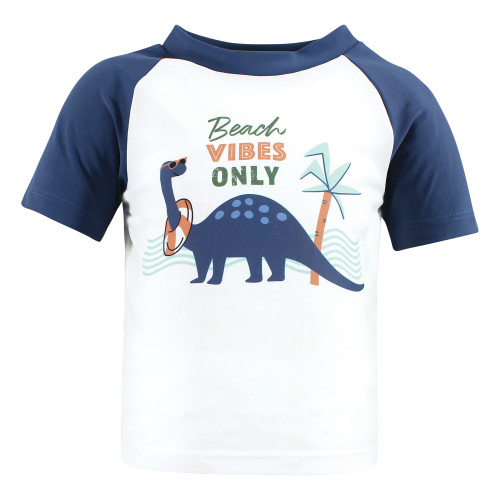 Hudson Baby Swim Rashguard Set, Beach Vibe Dino
