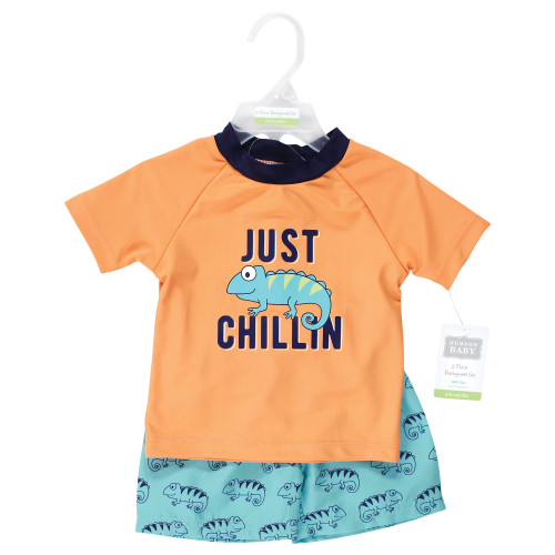 Hudson Baby Swim Rashguard Set, Chameleon