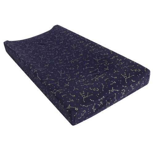 Hudson Baby Cotton Changing Pad Cover, Navy Constellation