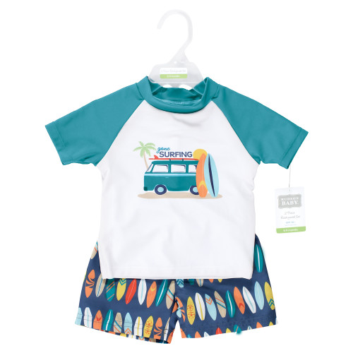 Hudson Baby Swim Rashguard Set, Gone Surfing