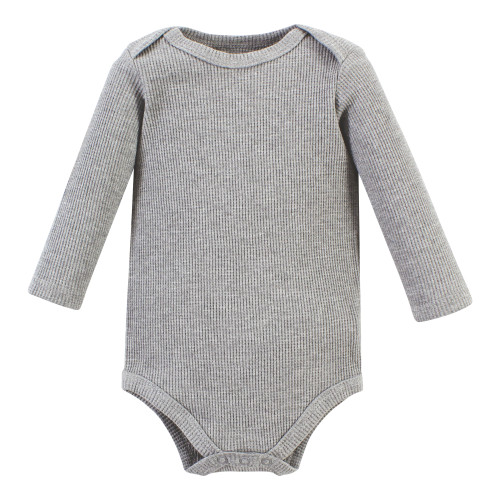 Hudson Baby Thermal Long Sleeve Bodysuits, Football