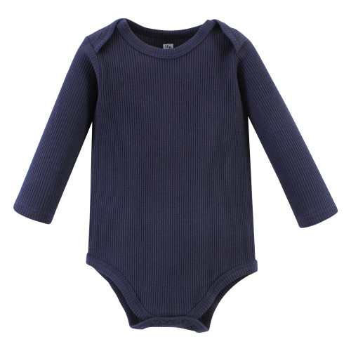 Hudson Baby Thermal Long Sleeve Bodysuits, Football