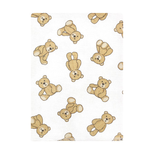 Hudson Baby Cotton Flannel Burp Cloths Bundle, Teddy Bears