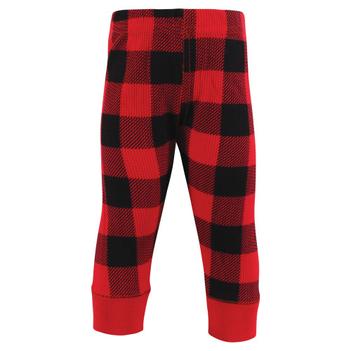 Hudson Baby Thermal Tapered Ankle Pants 4pk, Buffalo Plaid Moose