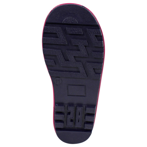 Hudson Baby Rain Boots, Navy Dots Pink