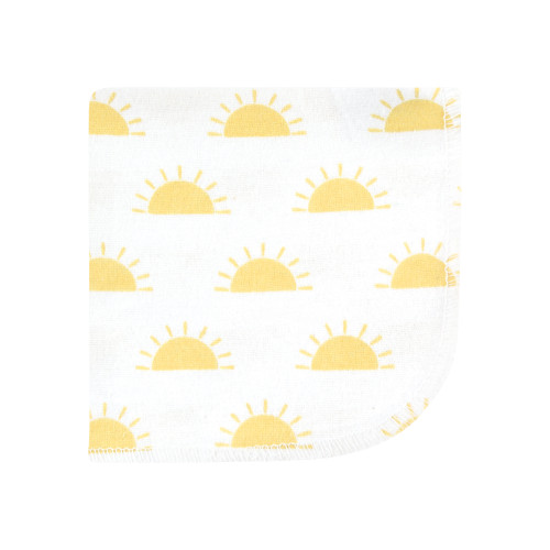 Hudson Baby Flannel Cotton Washcloths, Desert Cactus 10 Pack