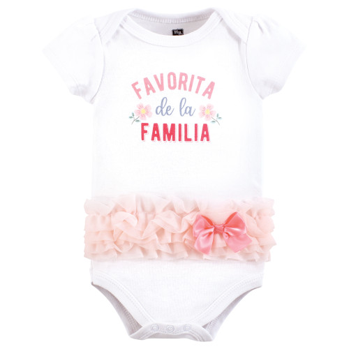 Hudson Baby Cotton Bodysuits, Favorita Botanical Tutu