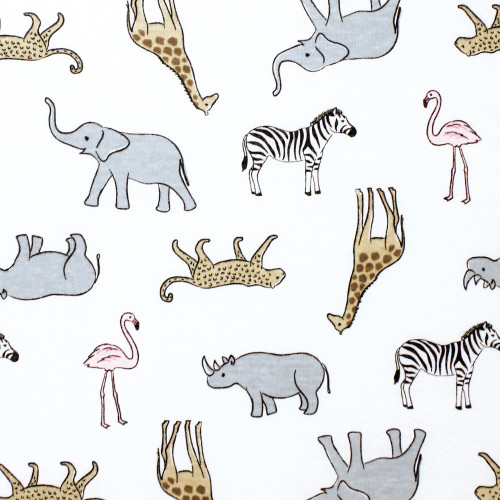 Hudson Baby Cotton Toddler Pillow Case, Modern Pink Safari