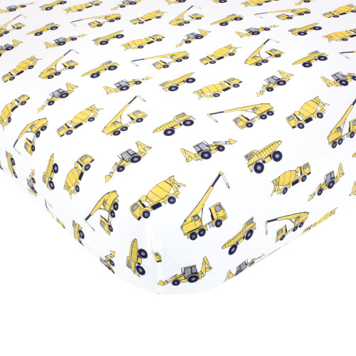 Hudson Baby Cotton Fitted Crib Sheet, Construction