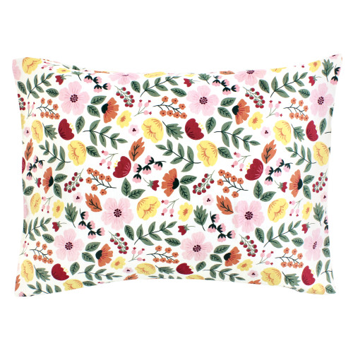 Hudson Baby Cotton Toddler Pillow Case, Fall Botanical