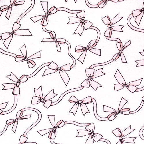 Hudson Baby Cotton Fitted Crib Sheet, Pink Bows