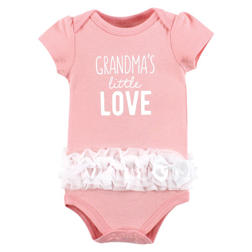 Hudson Baby Cotton Bodysuits, Grandmas Love Tutu