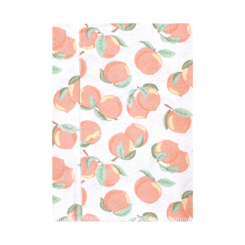 Hudson Baby Cotton Flannel Burp Cloths, Sweet Peach 7 Pack