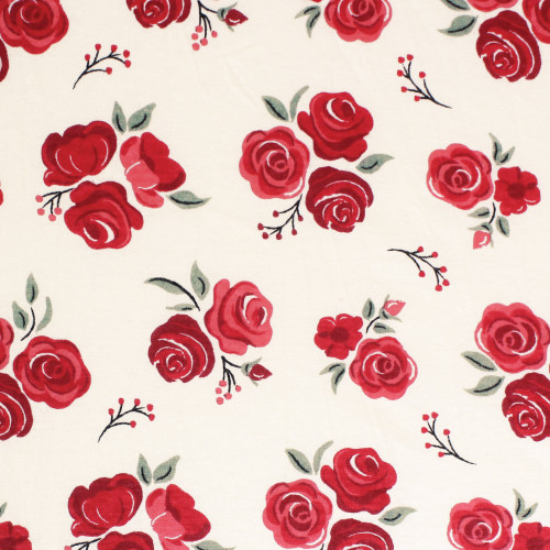 Hudson Baby Cotton Toddler Pillow Case, Red Rose