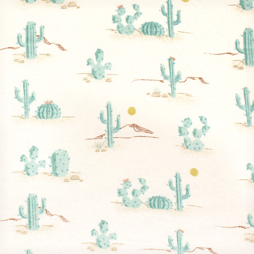 Hudson Baby Cotton Changing Pad Cover, Desert Cactus